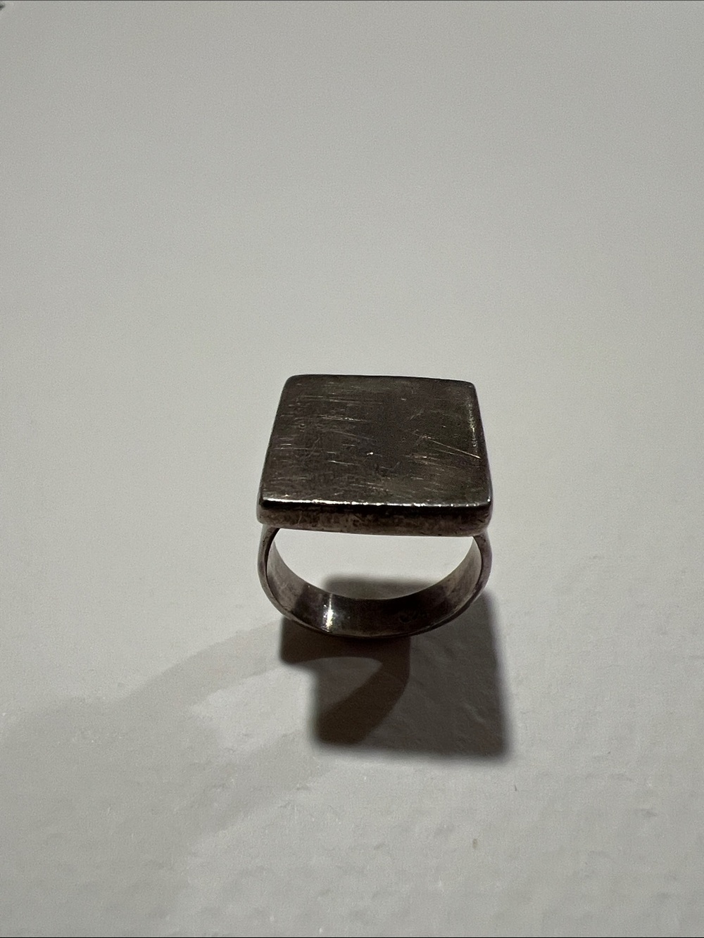 Sterling Silver Square Signet Ring